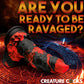 Creature Cocks Fire Demon - Red/Black 21.6cm Fantasy Monster Dildo