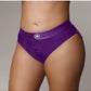 Shots Toys | OUCH! Vibrating Strap-on Thong with Removable Butt Straps - Purple - Size XL/XXL