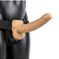 Shots Toys | REALROCK Hollow Strap-On with Balls - 9" / 23cm Tan
