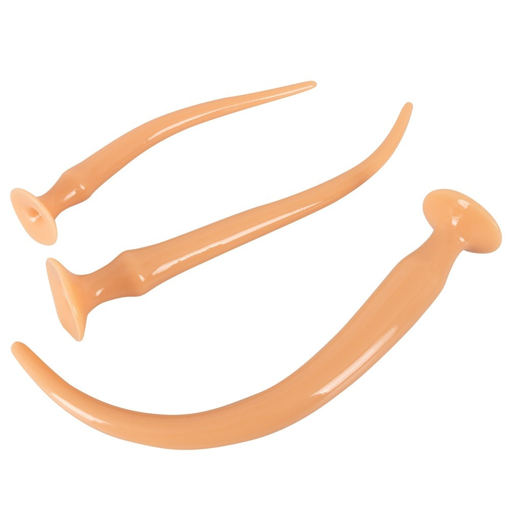 Orion | You2Toys Super Long Flexible Butt Plug Set Flesh
