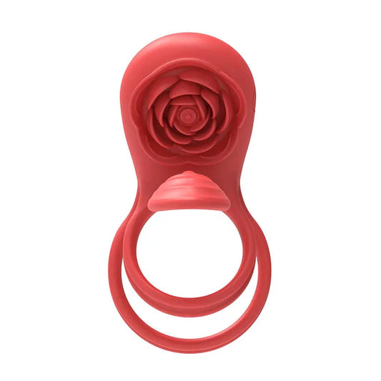 Adam & Eve VIBRATING ROSE GIRTH ENHANCER Vibrating Cock & Ball Rings