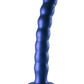 Shots Toys | OUCH! Beaded G-Spot Dildo - 8" / 20.5 cm - Metallic Blue
