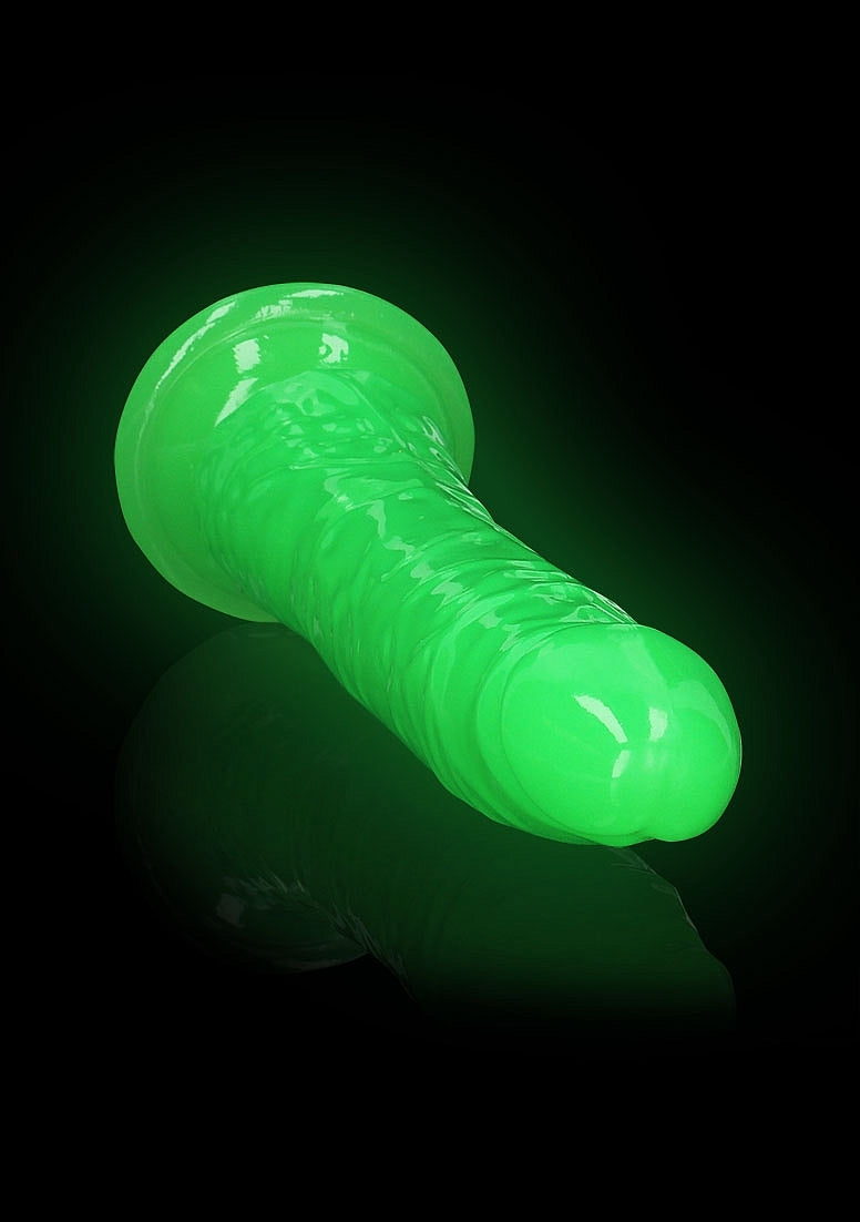 Shots Toys | REALROCK 25cm Slim Glow in the Dark Neon - Green (9") Dildo Dong