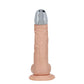 Shots Toys | REALROCK 7" Vibrating Dildo with Metal Head and Wireless Remote - Flesh