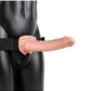 Shots Toys | REALROCK Vibrating Hollow Strap-On - 10" / 24.5cm Flesh