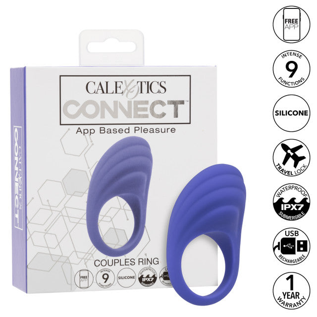 CalExotics Connect™ Couples Ring - App Control Unisex Vibrating Ring
