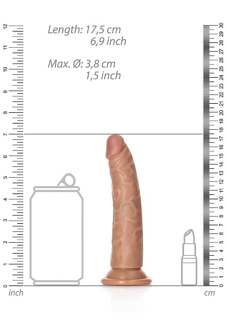 Shots Toys | REALROCK Realistic Slim Dildo without Balls - Tan 15.5cm (6") Dong