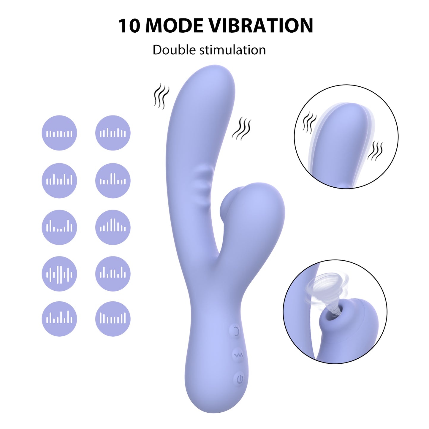 SXE Jena - Suction Rabbit Vibrator (Lilac)