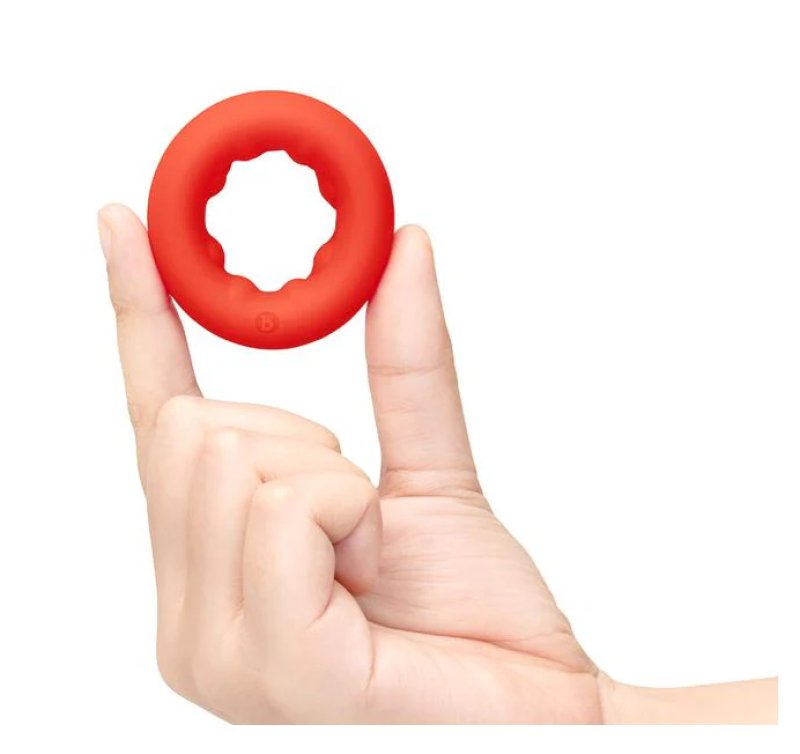 COTR | B-Vibe Flex Ring Grip - Ultra Soft Silicone Cock Ring - Red