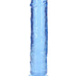 Shots Toys | REALROCK Crystal Clear 8" Straight Dildo No Balls - Blue