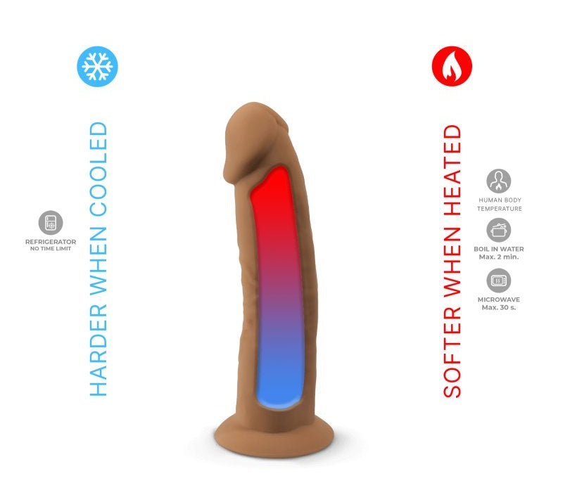 Adrien Lastic Silexd 6" Model 2 Realistic Silicone Dildo - Brown