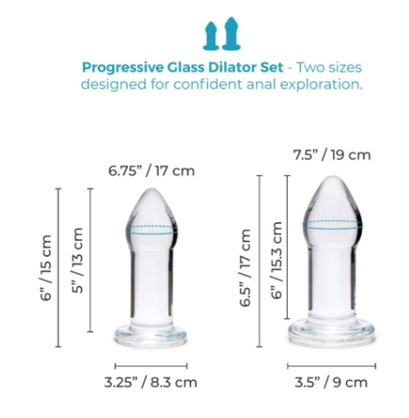 COTR | B-Vibe Intermediate Glass Anal Dilator Set
