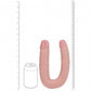Shots Toys | REALROCK - U Shaped Double Dildo 9" - Flesh