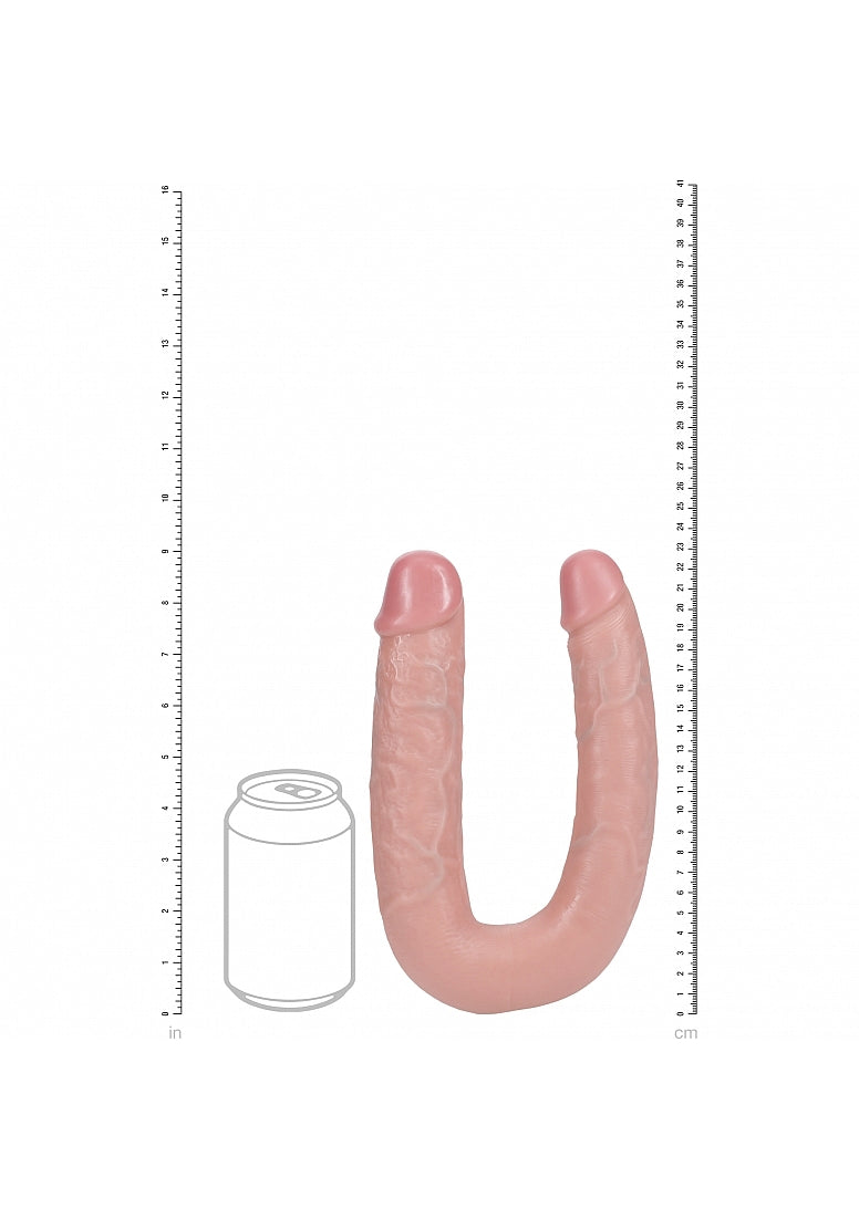Shots Toys | REALROCK - U Shaped Double Dildo 9" - Flesh