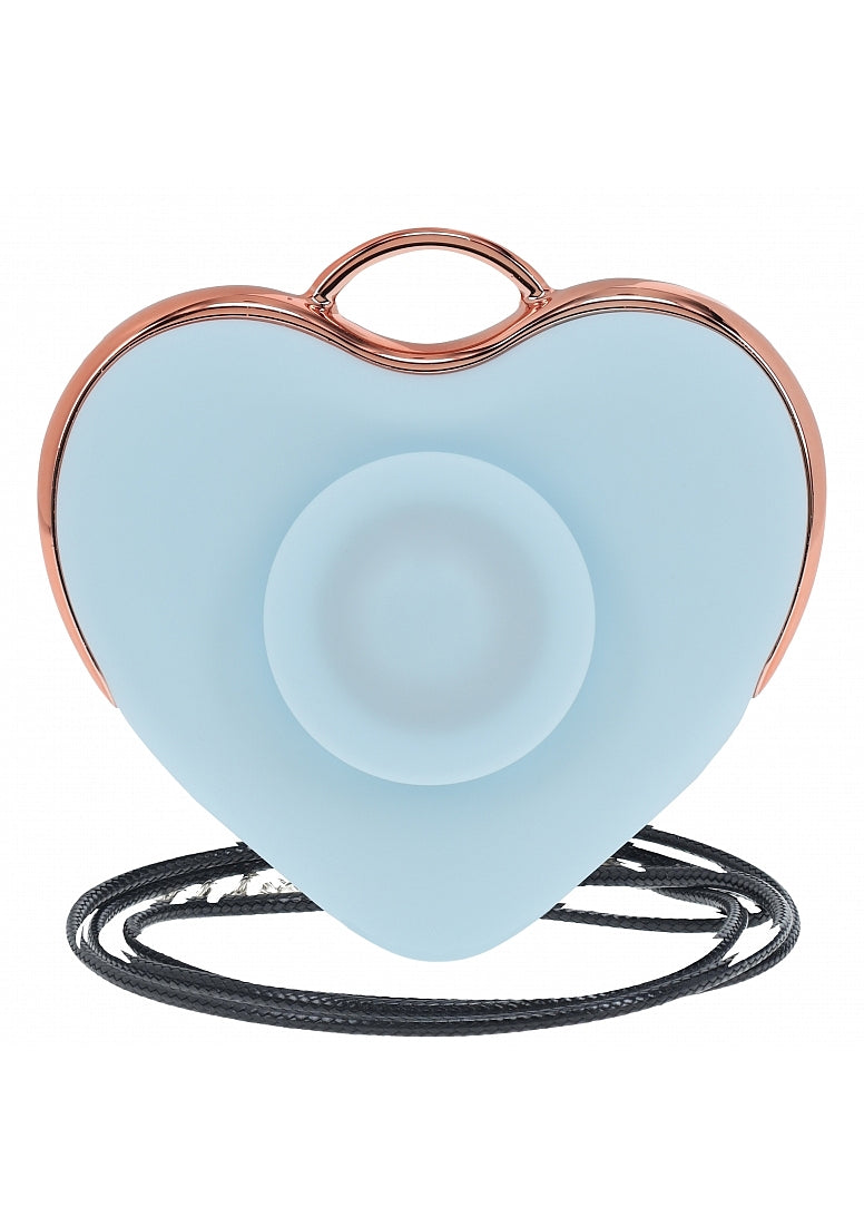 Shots Toys | LOVELINE Luvie - AirTapTech Tapping Sucking Heart Shaped Vibrator - Blue