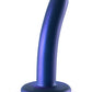 Shots Toys | OUCH! Smooth G-Spot Dildo - 5" / 12 cm - Metallic Blue