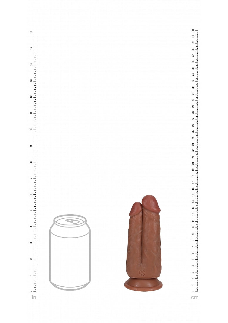 Shots Toys | REALROCK - Two In One 5"/6" Realistic Dildo - Tan