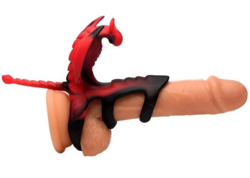 Creature Cocks Dragon Flight Vibrating Silicone Cock Ring with Remote