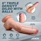 Curve Toys | JOCK Hard-Core 8" Triple Density Dildo with Balls