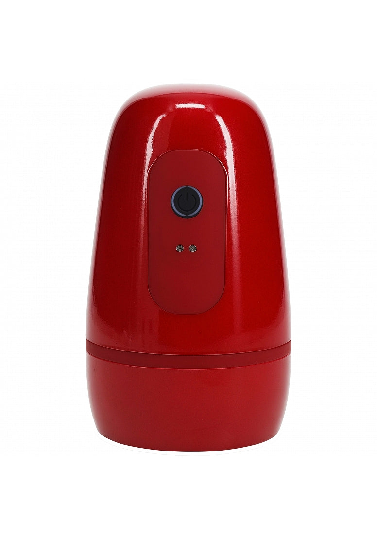 Shots Toys | PUMPED Vibrobator - Vibrating Suction Masturbator Pump - Metallic Red