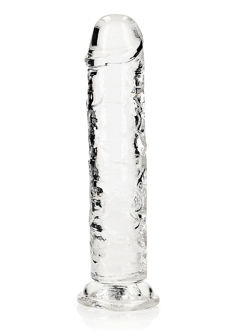 Shots Toys | REALROCK Crystal Clear 8" Straight Dildo No Balls - Translucent