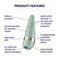 Satisfyer Pro 3+ Air Pulse Vibrator Battery Series Mint