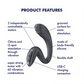 Satisfyer G For Goddess 3 - G-Spot Clitoral Rabbit Vibrator Dark Grey