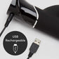Fifty Shades of Grey Greedy Girl Rechargeable G-Spot Rabbit Vibrator Black