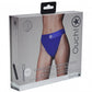 Shots Toys | OUCH! Vibrating Strap-on Panty Harness with Open Back - Royal Blue - Size XS/S