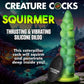 Creature Cocks Squirmer - Green 22.3cm Thrusting Fantasy Dildo