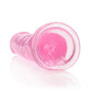 Shots Toys | REALROCK Crystal Clear 9" Straight Dildo No Balls - Pink