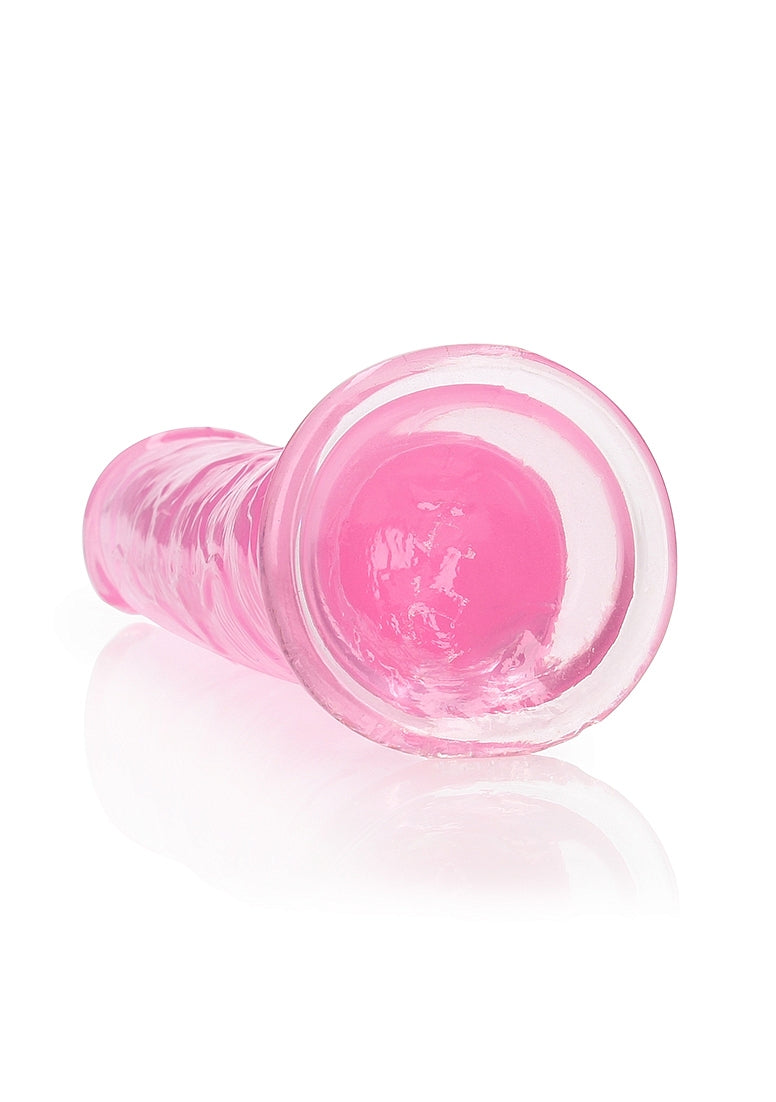 Shots Toys | REALROCK Crystal Clear 9" Straight Dildo No Balls - Pink