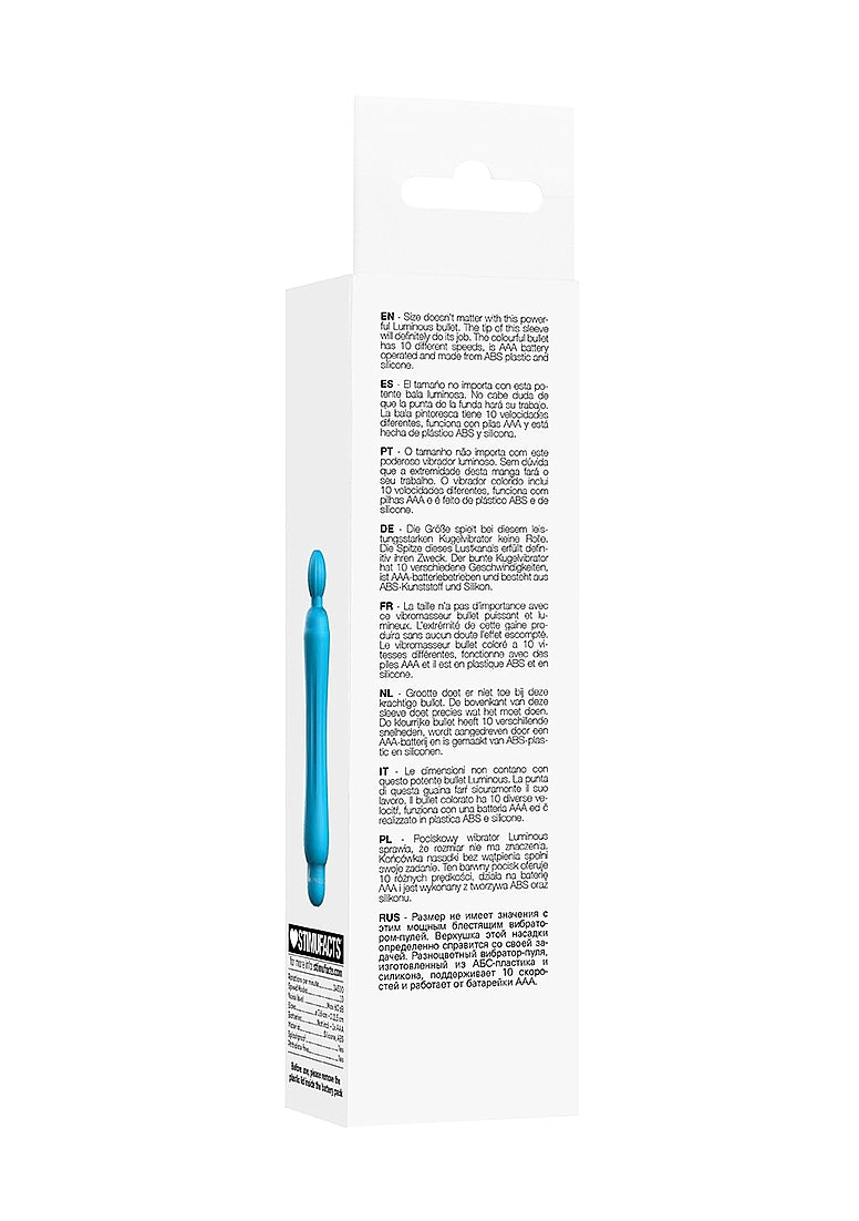 Shots Toys | Lumo Demi - ABS Bullet With Silicone Sleeve - 10-Speeds - Turquoise
