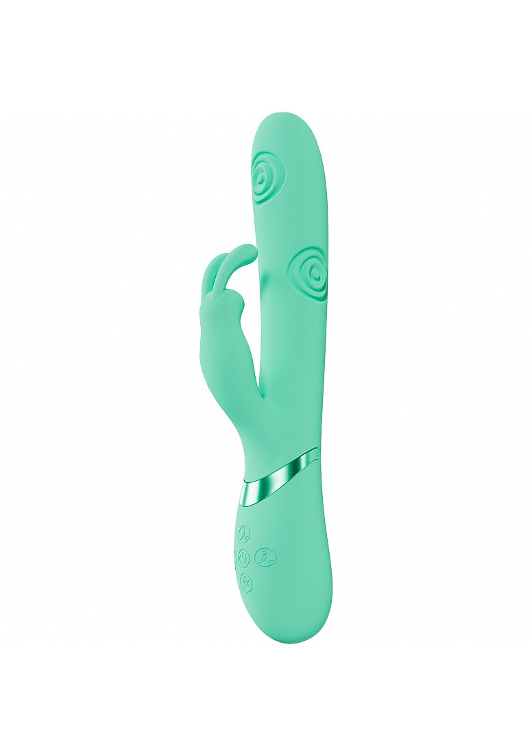 Shots Toys | VIVE Mimi Triple Motor G-Spot Tapping Rabbit Vibrator Green
