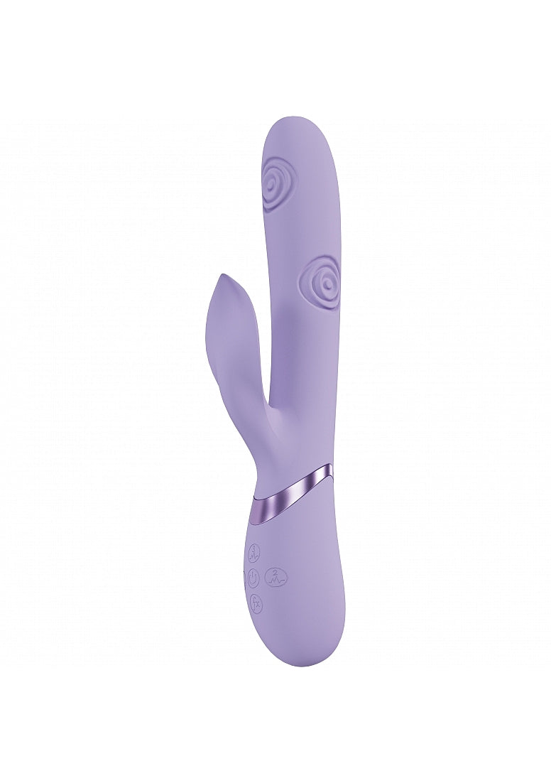 Shots Toys | VIVE Fronda Triple Motor G-Spot Vibrating Tapping Leaf Clit Stimulator Lavender