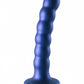 Shots Toys | OUCH! Beaded G-Spot Dildo - 5" / 13 cm - Metallic Blue