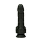 Naked Addiction 8.6” Silicone Rotating & Thrusting Vibrating Dildo with Remote - Noir