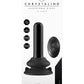 Shots Toys | Thumby - Glass Vibrator With Suction Cup and Remote - Black