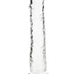 Shots Toys | REALROCK Crystal Clear 11" Straight Dildo No Balls - Translucent