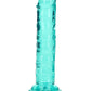 Shots Toys | REALROCK Crystal Clear 6" Straight Dildo No Balls - Turquoise