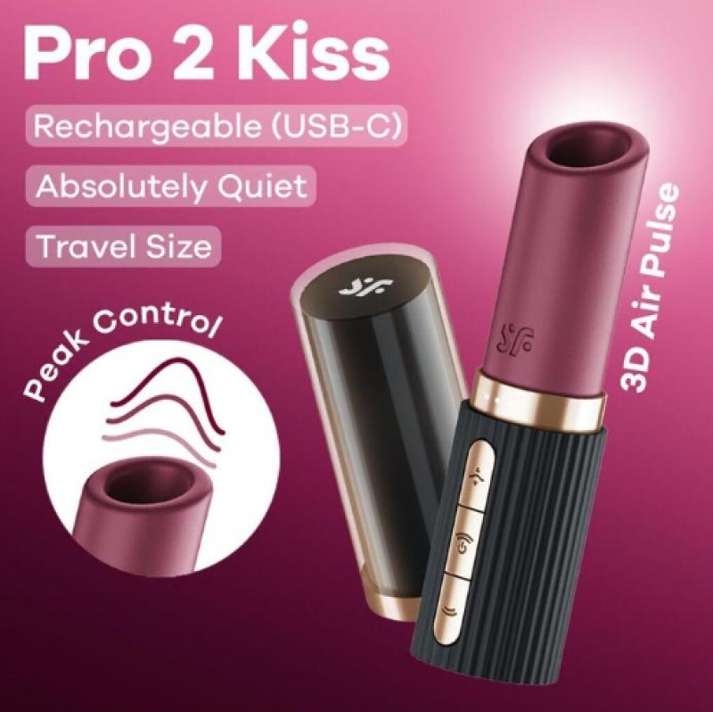Satisfyer Pro 2 Kiss - Mini Travel 3D Air Pulse Vibrator