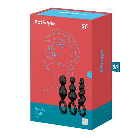 Satisfyer Booty Call - Black Butt Plugs - Set of 3