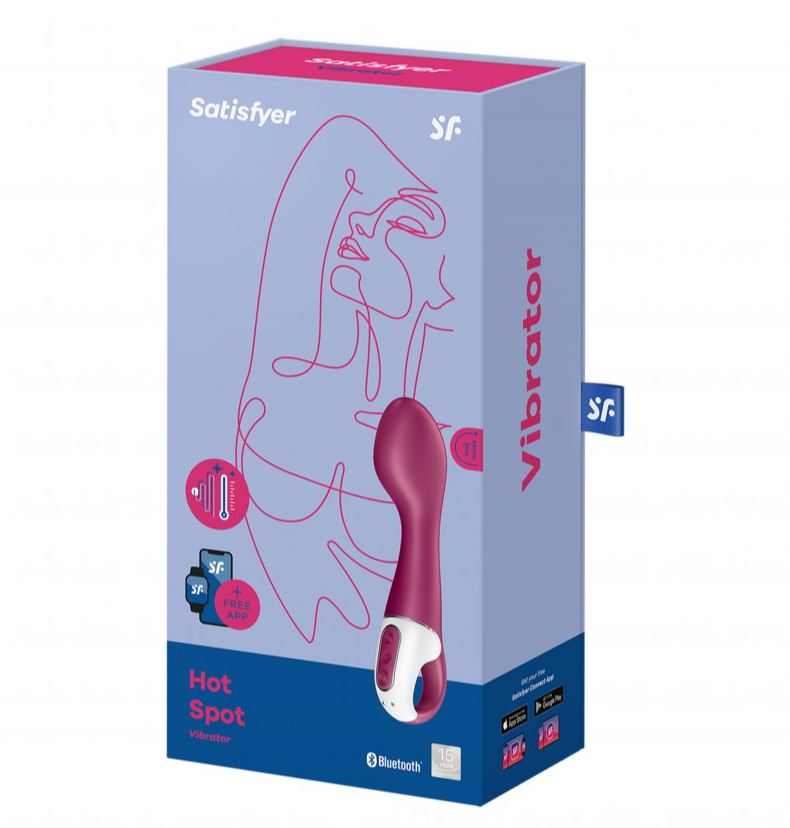 Satisfyer Hot Spot Warming G-Spot App Enabled Vibrator Plum
