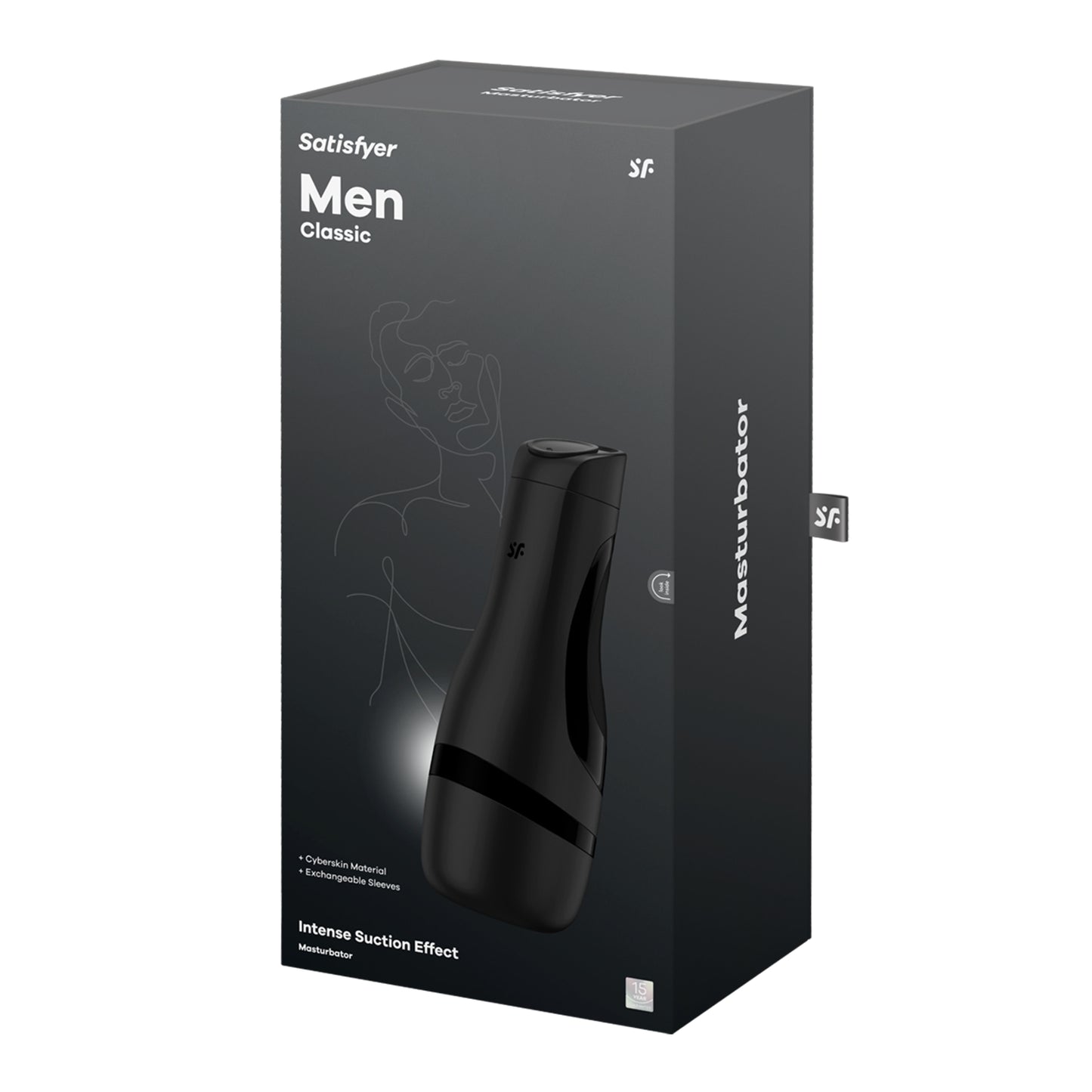 Satisfyer Men Classic Black Premium Male Masturbator
