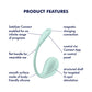 Satisfyer Smooth Petal Mint USB Rechargeable Wearable Stimulator with App Control