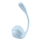 Satisfyer Smooth Petal Light Blue USB Rechargeable Wearable Stimulator with App Control