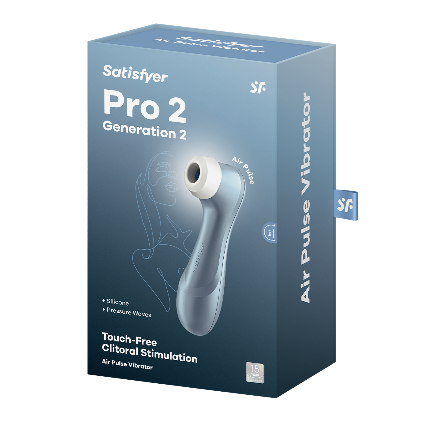 Satisfyer Pro 2 Touch-Free USB-Rechargeable Clitoral Stimulator - Blue