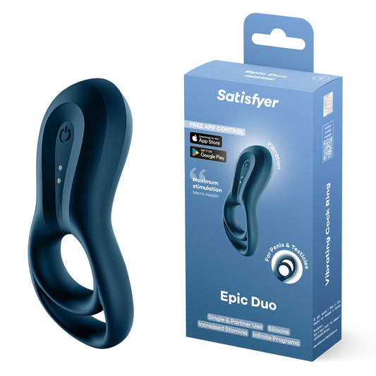 Satisfyer Epic Duo Vibrating Cockring Cock Ring (App)