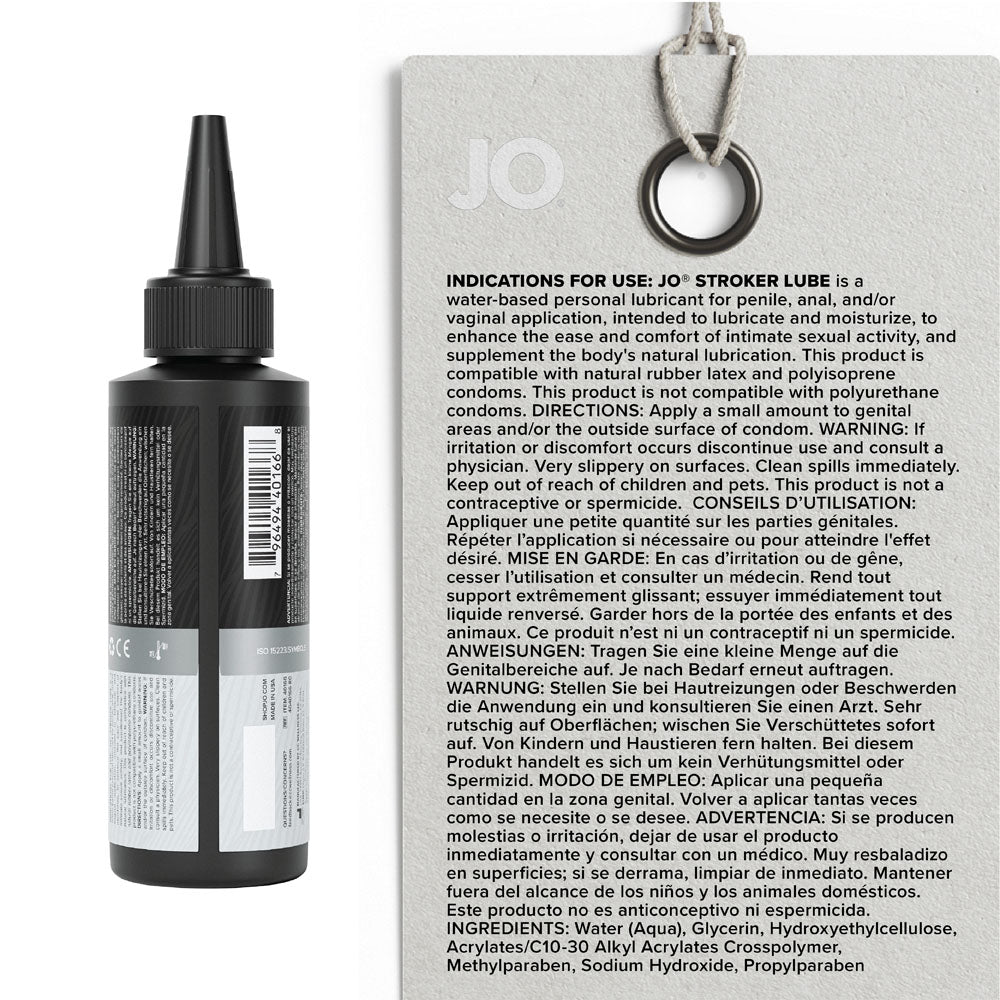 JO Stroker Water Based Personal Lubricant 4oz/120ml