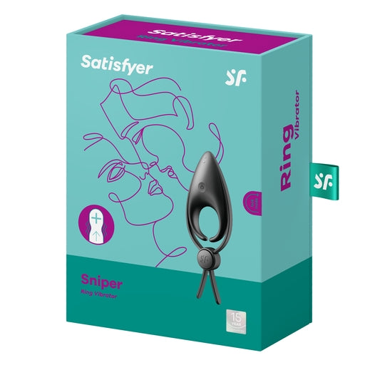 Satisfyer Sniper - Black Vibrating Adjustable Lasso Cock Ring